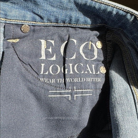 Liverpool Jeans Womens 12/31 Charlie Crop Wide Rolled Cuff Stretch Champlain - Picture 9 of 14